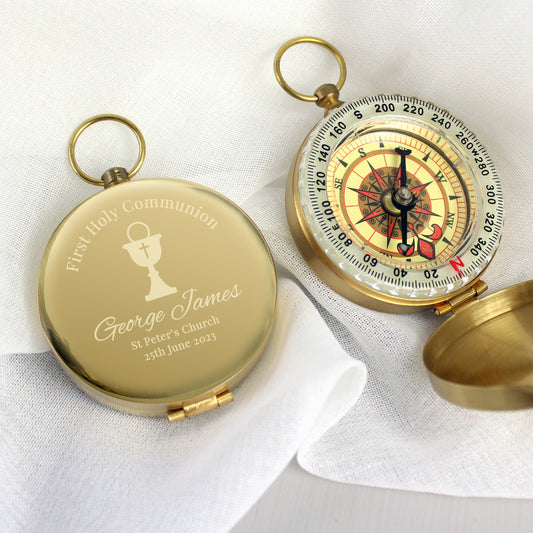 Personalised First Holy Communion Compass - Free Delivery 