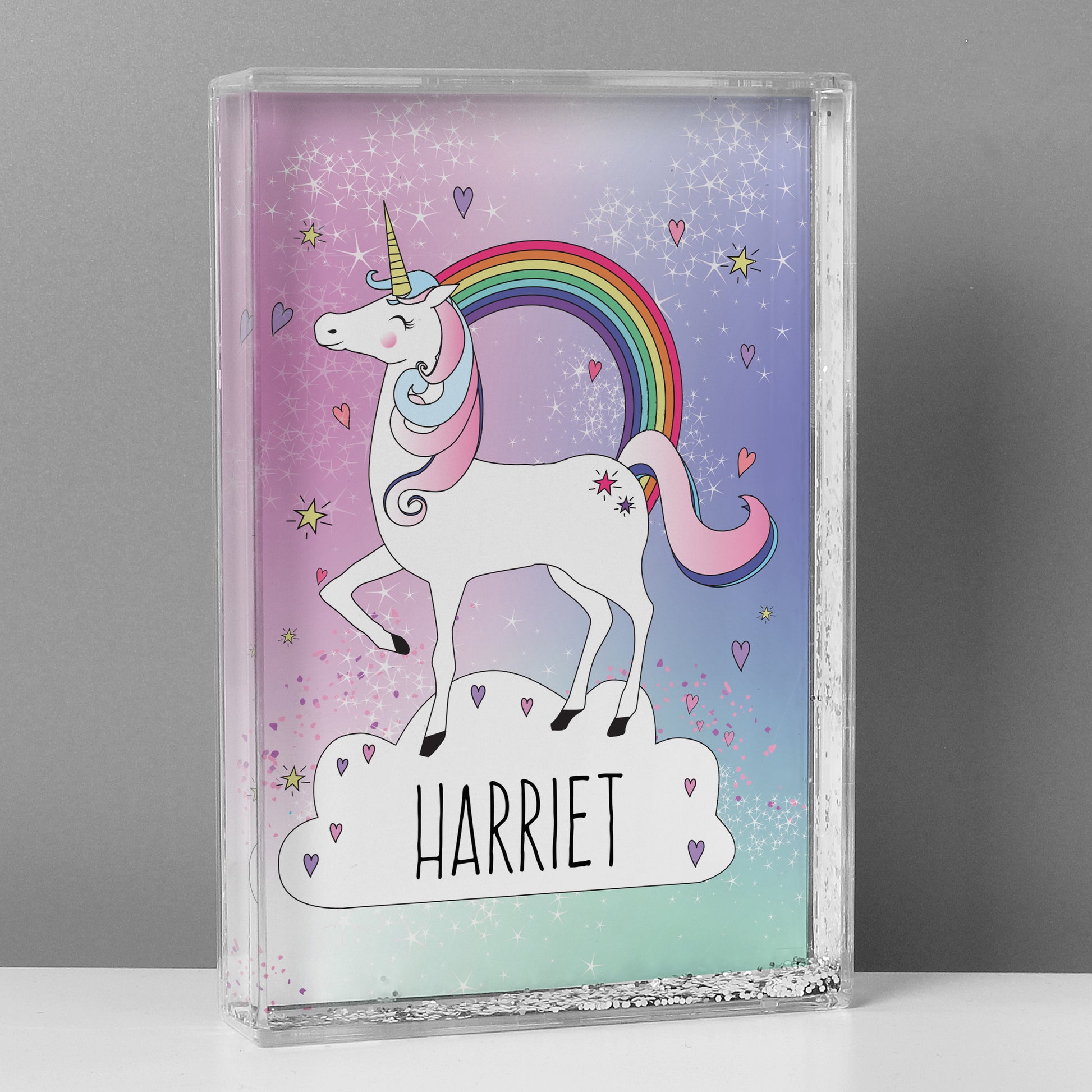 Personalised Unicorn Glitter Shaker - Gift For Unicorn Lover