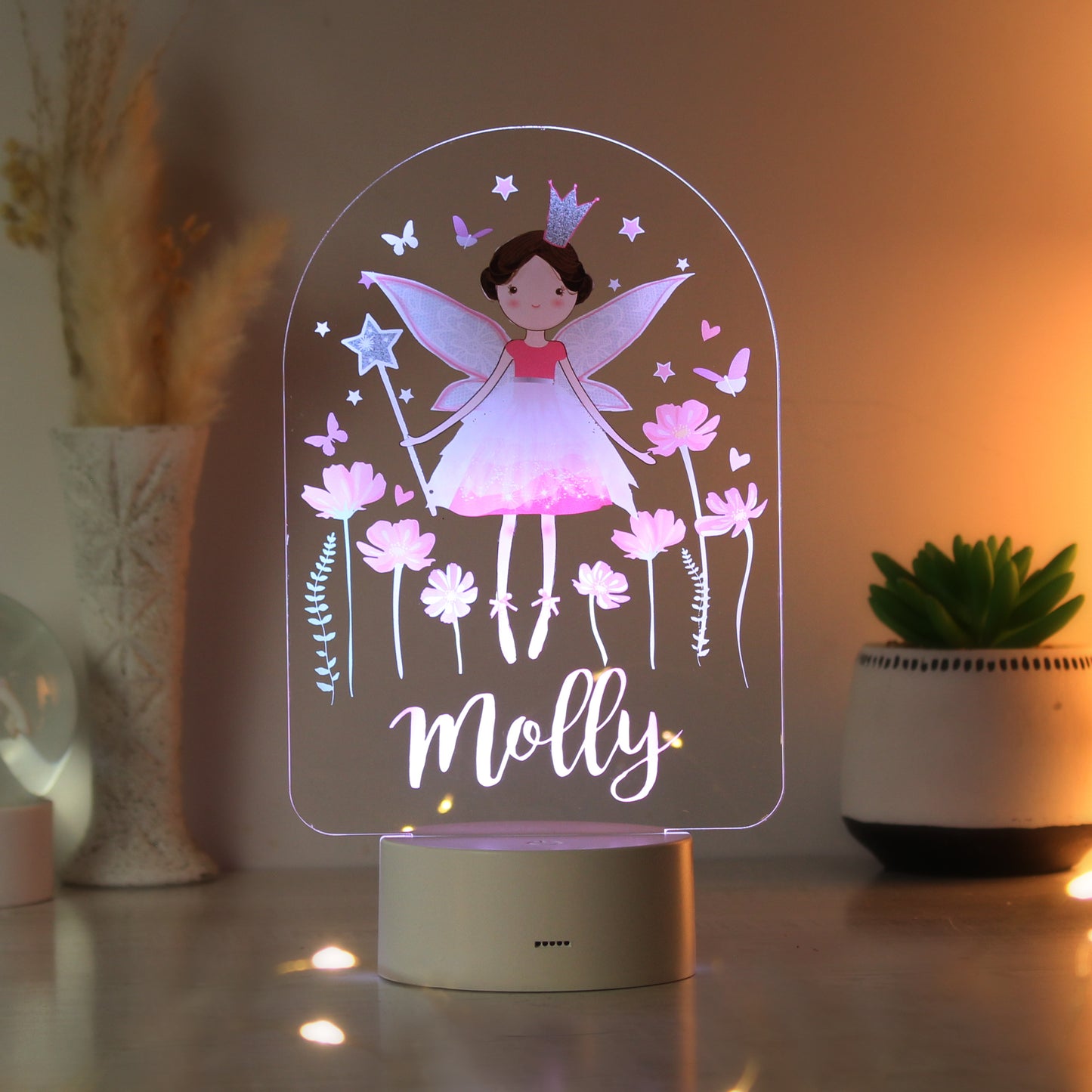 Personalised Fairy Night Light - Colour Changing