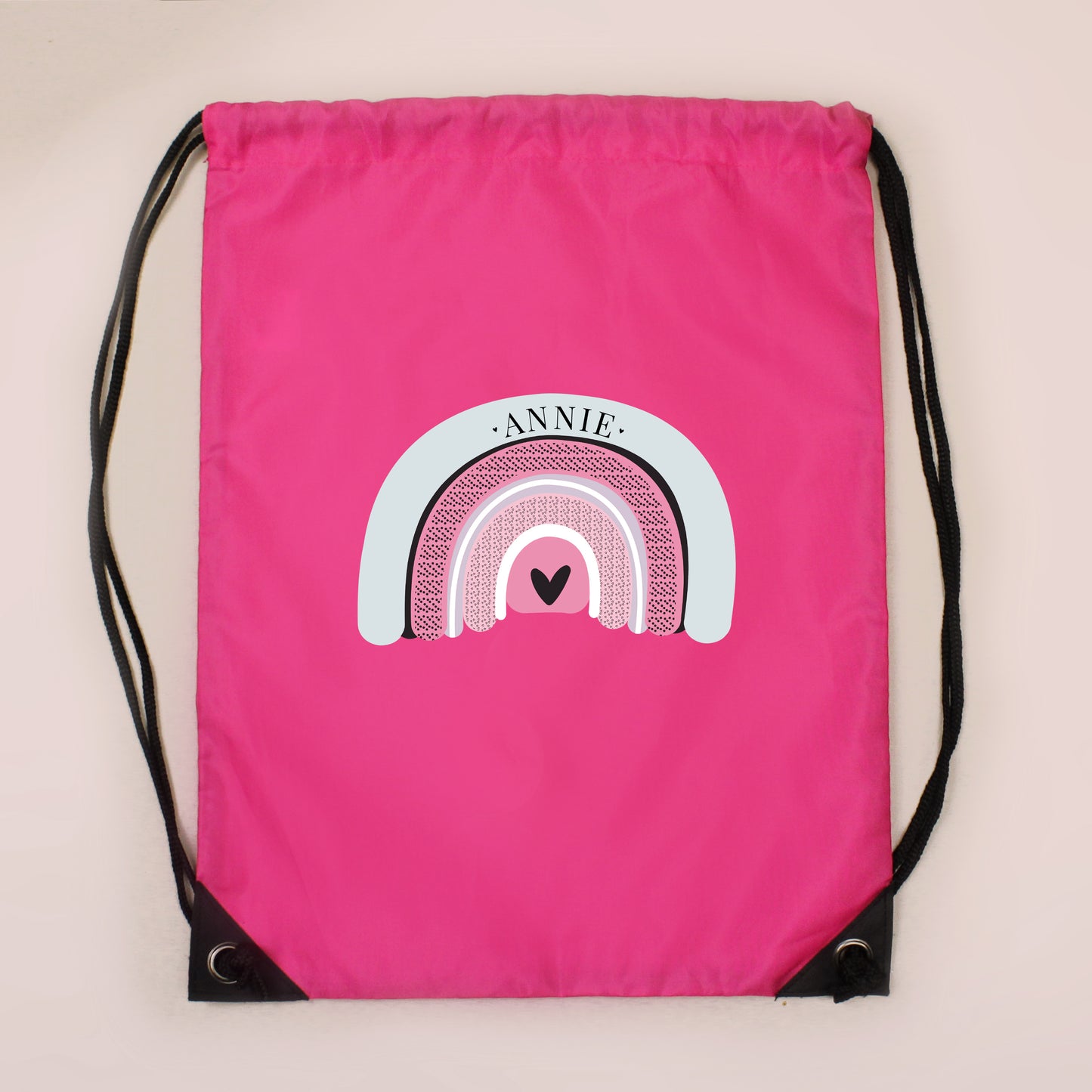 Personalised Rainbow Pink Swim & Kit Bag