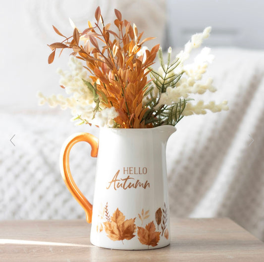 17cm Hello Autumn Ceramic Flower Vase Jug