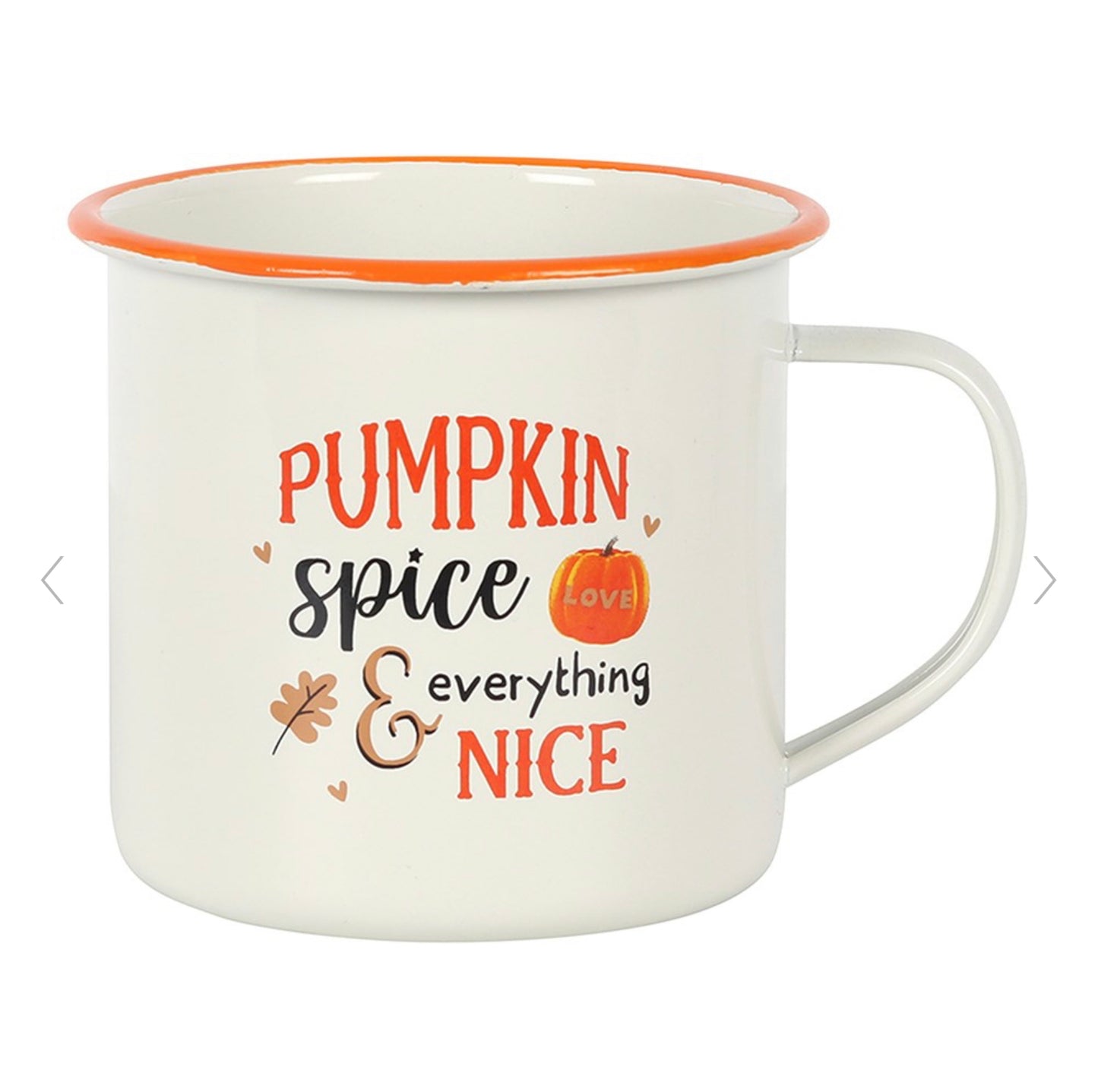 Pumpkin Spice & Everything Nice Enamel Mug