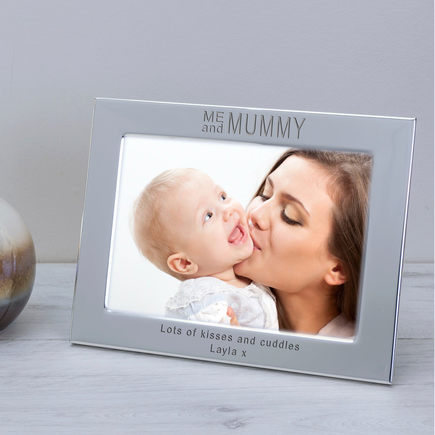 Personalised ME and MUMMY Silver Plated Photo Frame