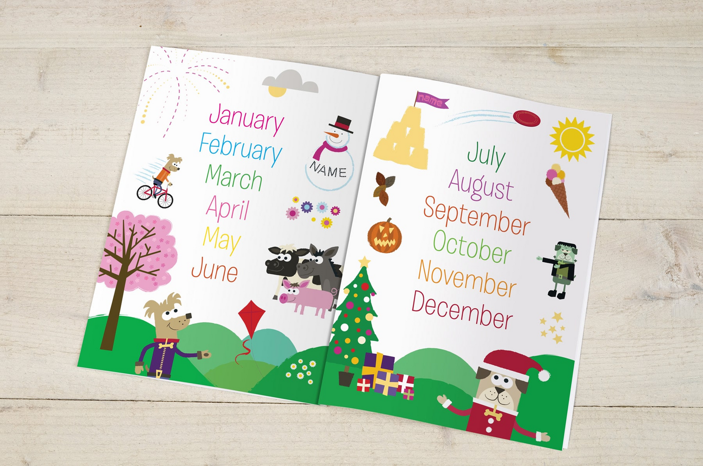 Personalised Months of the Year Children’s Book
