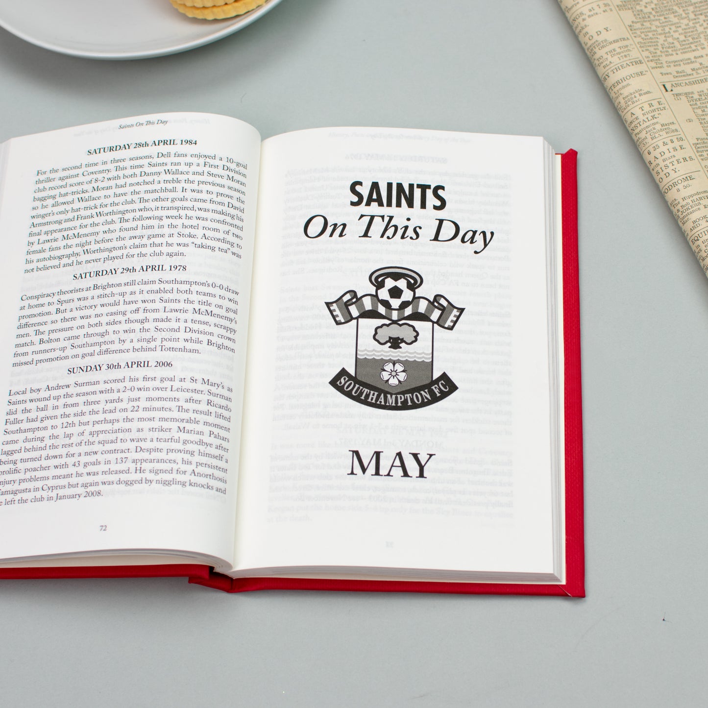 Personalised Southampton On This Day Book
