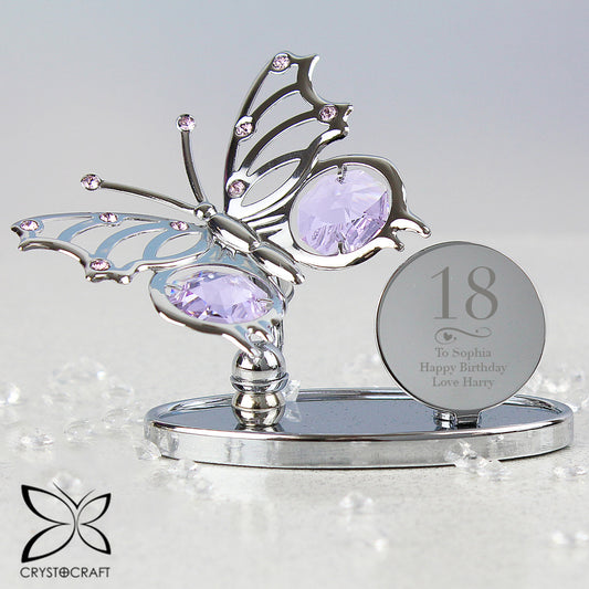 Personalised Birthday Crystocraft Butterfly | Free Delivery 