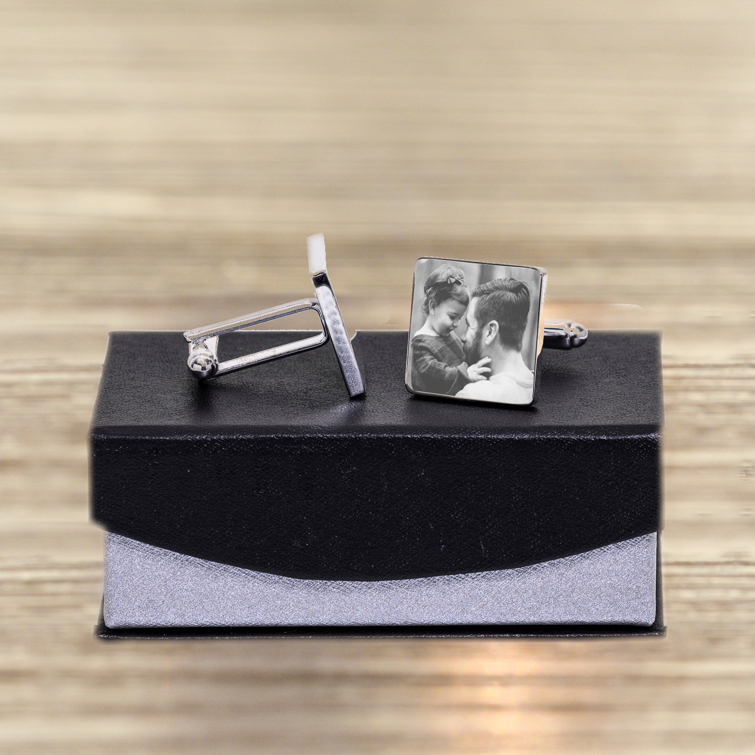 Personalised Wedding Party Role Photo Cufflinks