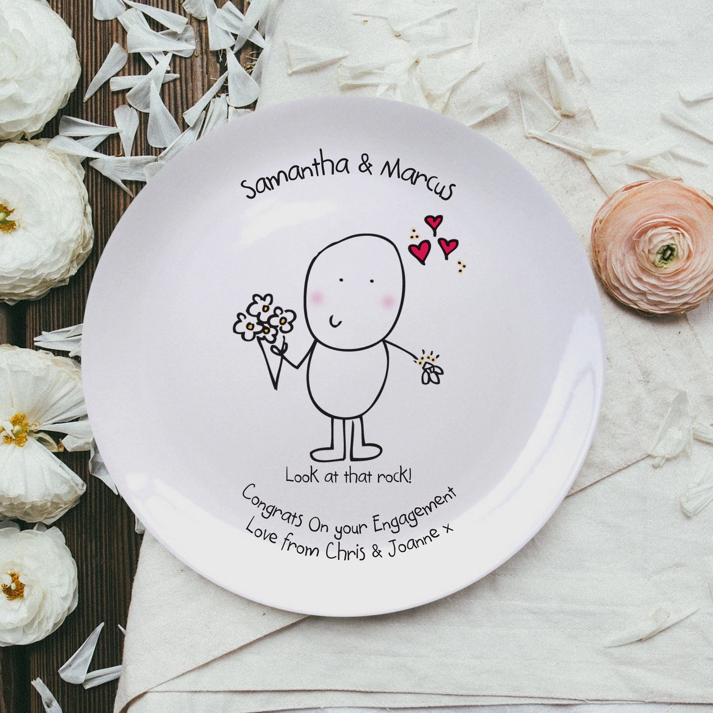 Personalised Engagement Plate