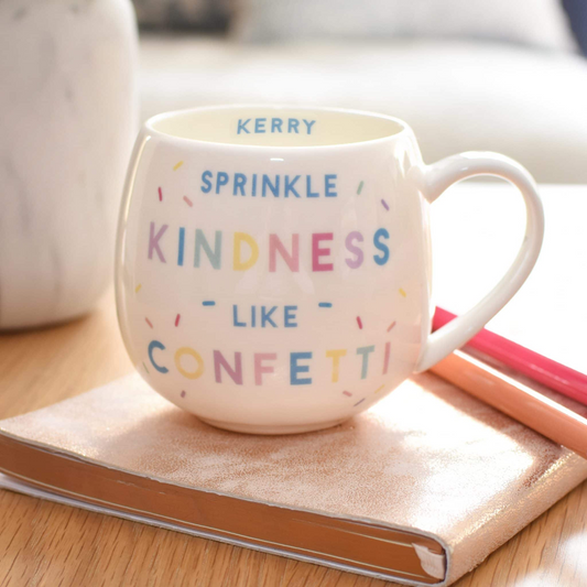 Personalised Sprinkle Kindness Like Confetti Hug Mug