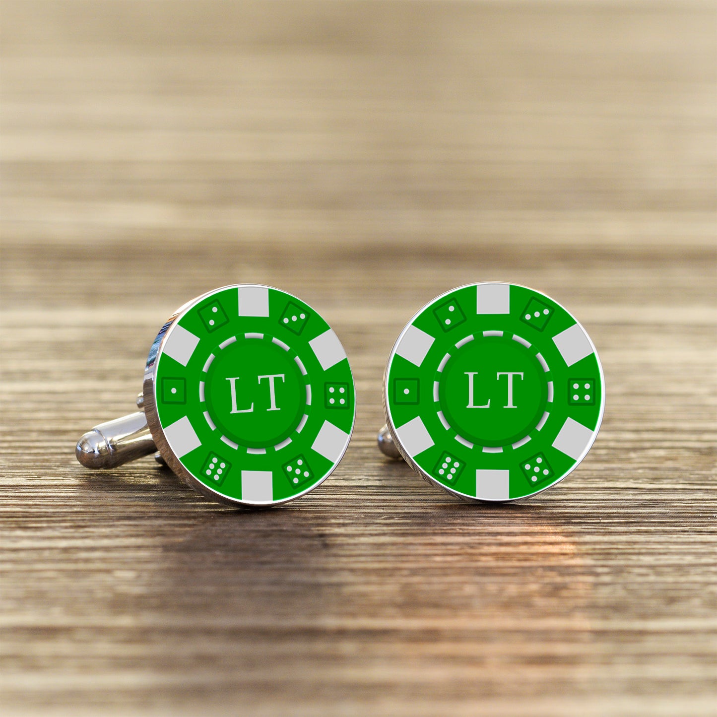 Personalised Poker Chip Cufflinks