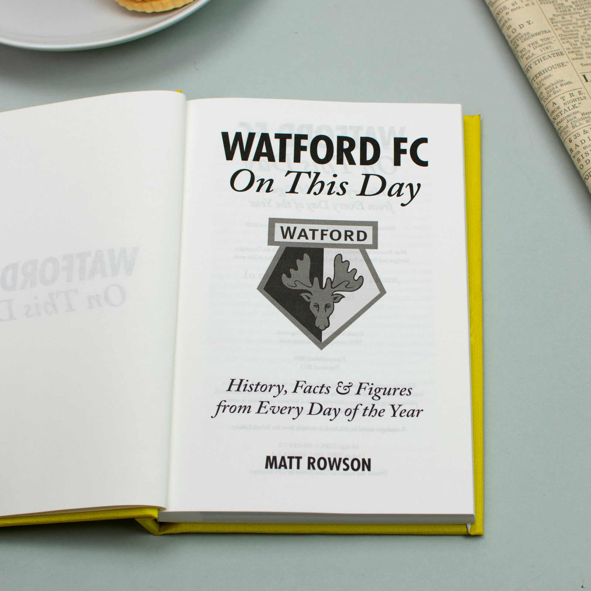 Personalised Watford On This Day Book