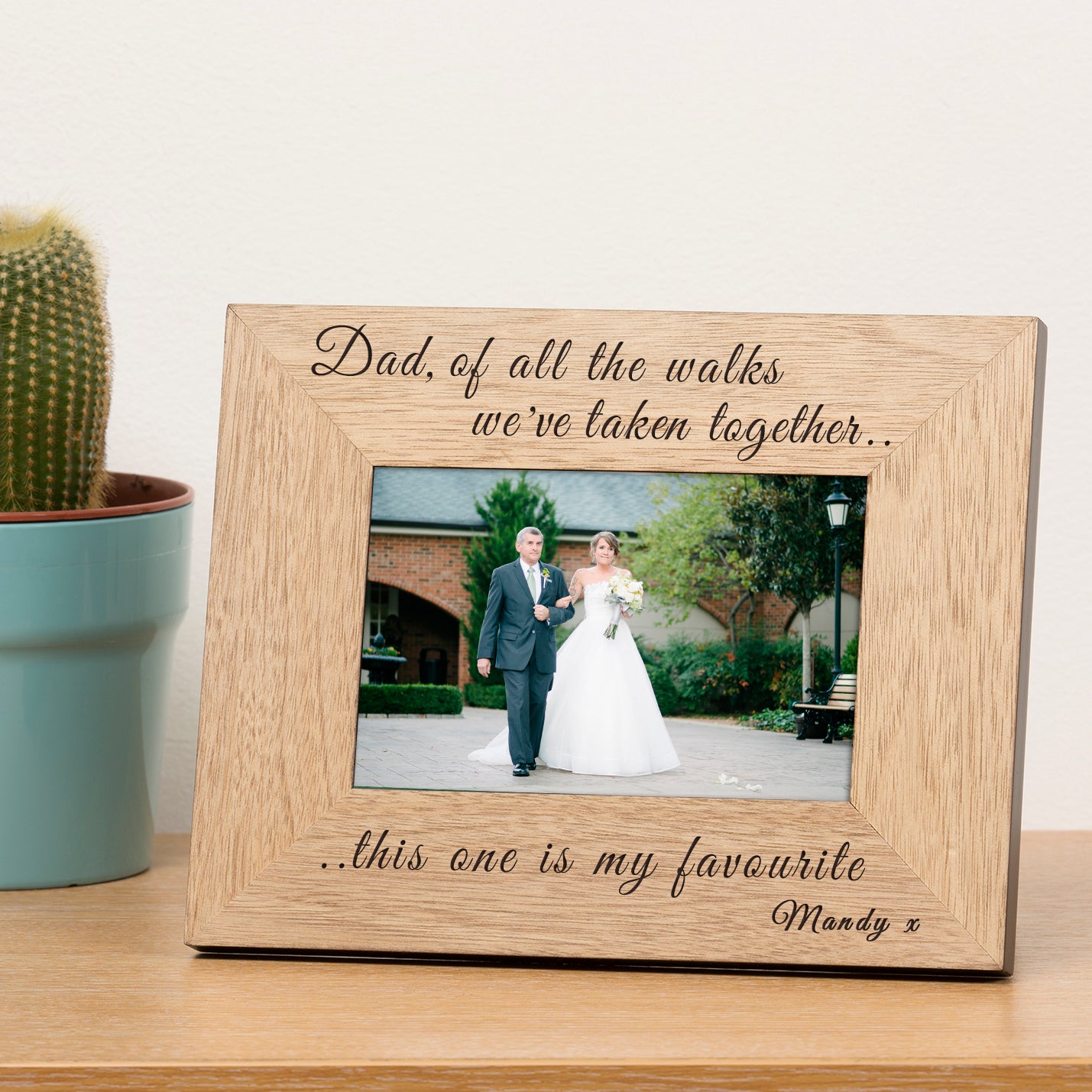 Dad Of All The Walks We’ve Taken Photo Frame - Personalised