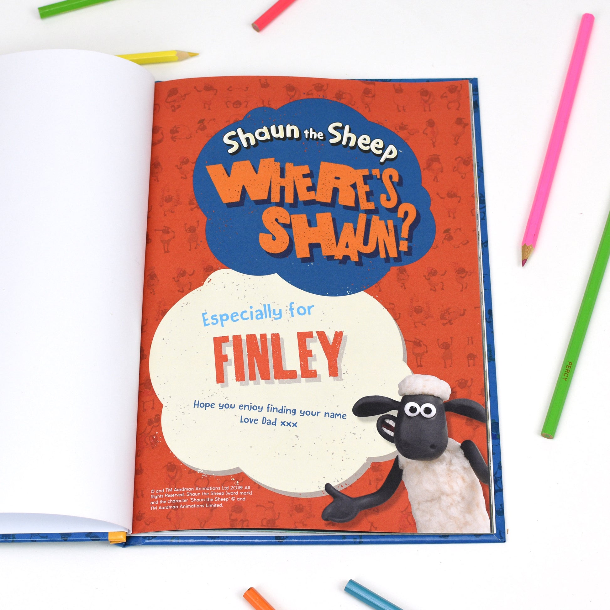 “Where’s Shaun?” – Personalised Shaun the Sheep Book