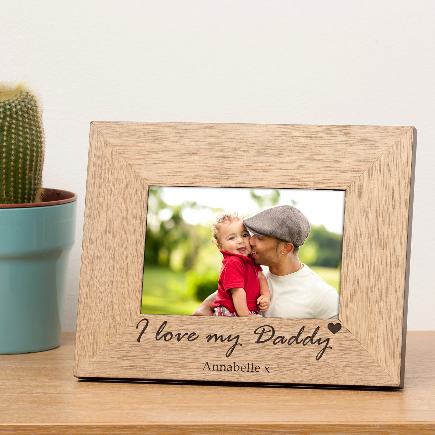 Personalised I Love My Daddy Wooden Photo Frame