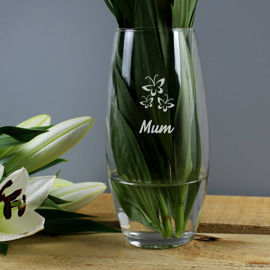 Mum Tapered Bullet Glass Vase