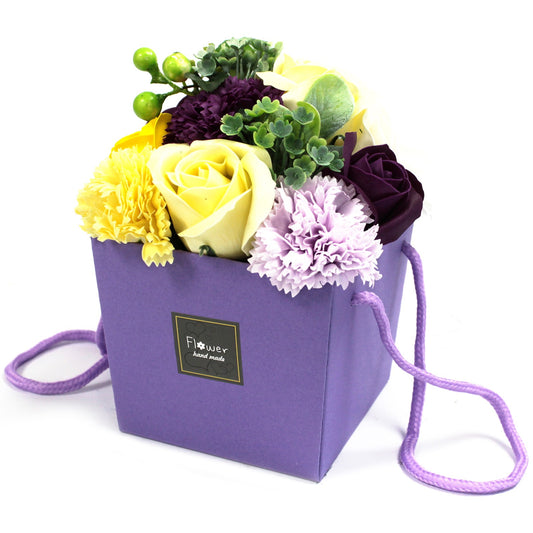 Luxury Soap Flower Bouquet - Purple Flower Garden