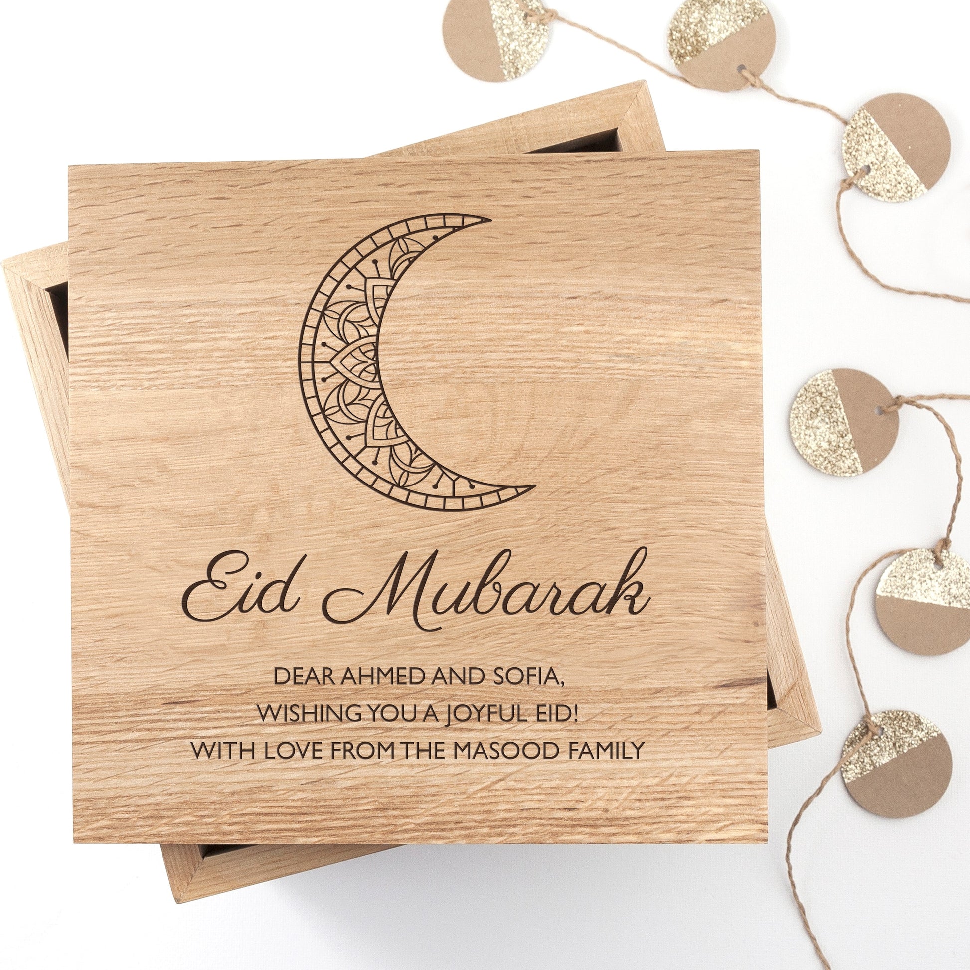 Personalised Eid Mubarak Photo Cube