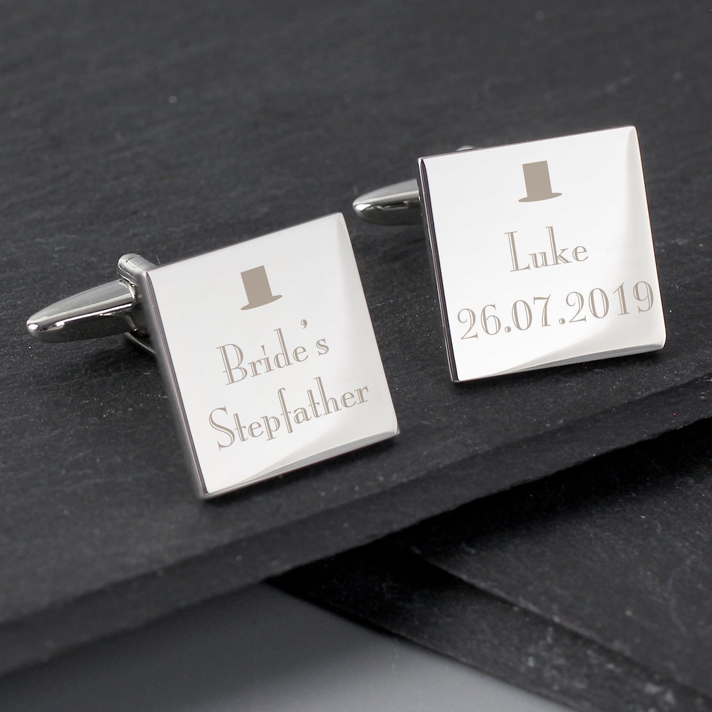 Personalised Wedding Any Role Square Cufflinks
