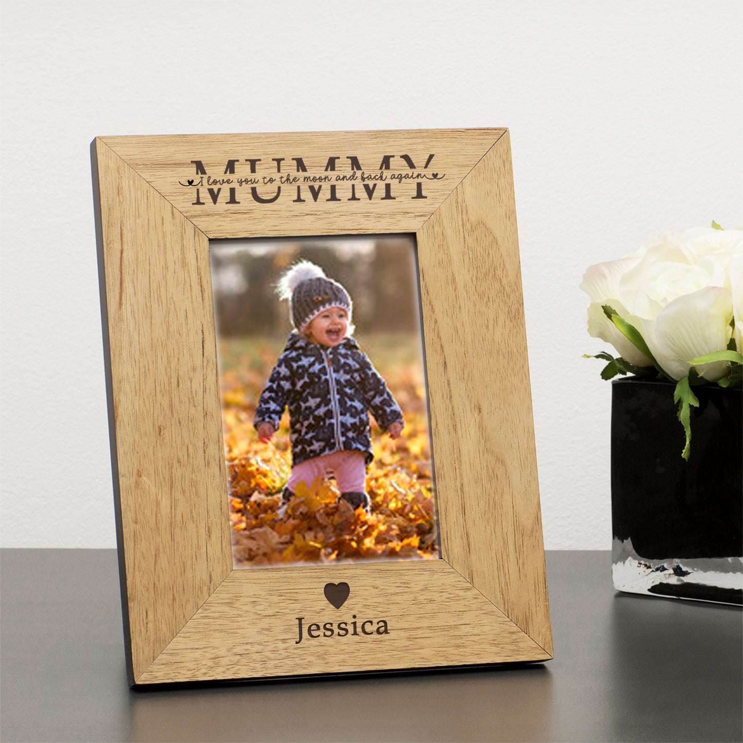 Personalised Mummy Wood Photo Frame 6x4