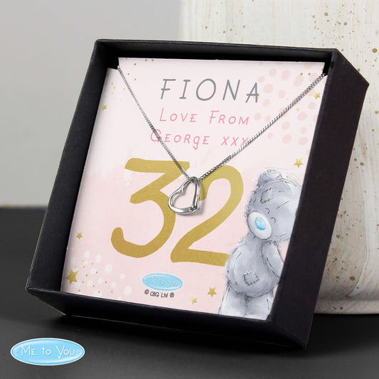 Personalised Me To You Sparkle & Shine Birthday Necklace & Box
