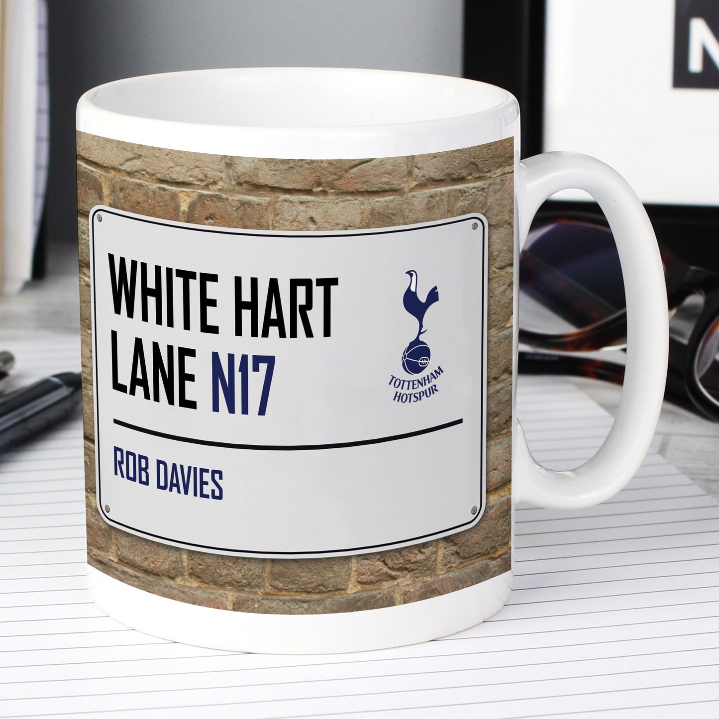 Tottenham Hotspur Street Sign Personalised Mug