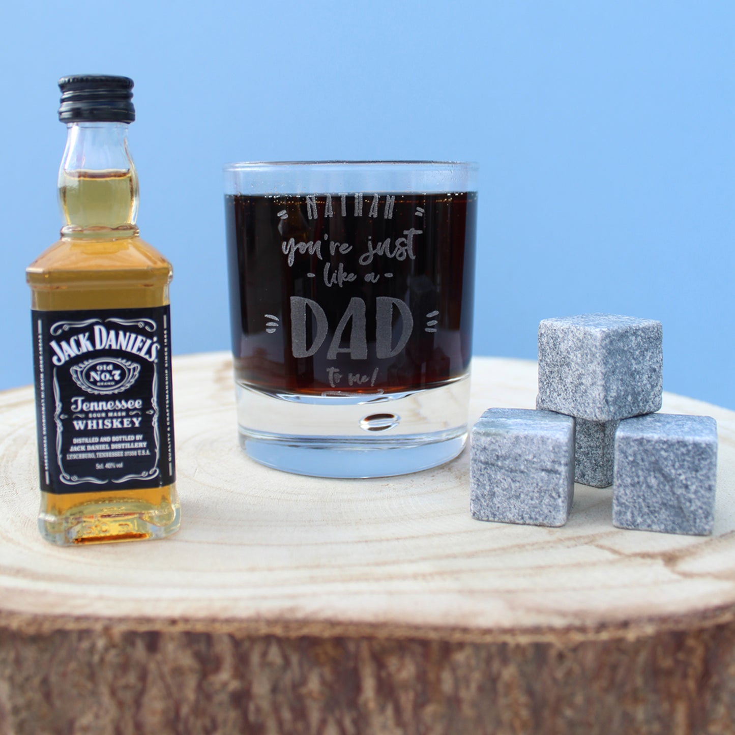 Personalised Just Like A Dad To Me Jack Daniels Gift Set