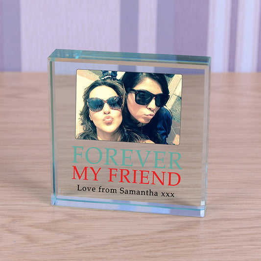 Personalised Photo Glass Token - Forever My Friend