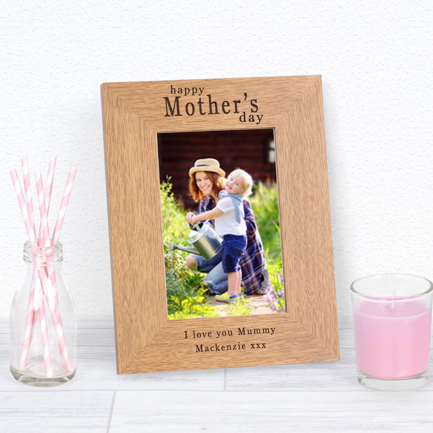 Happy Mothers Day Photo Frame - Personalised