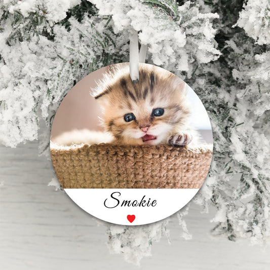 Personalised Pet Photo Christmas Hanging Decoration