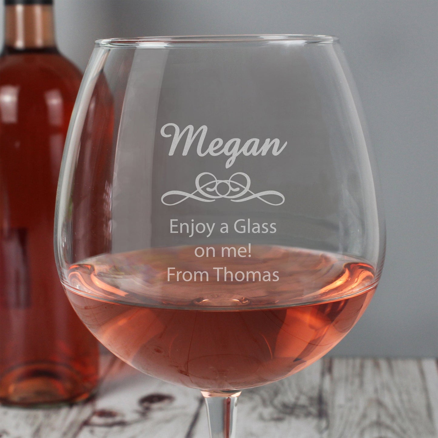 Personalised Decorative Giant Wine Glass