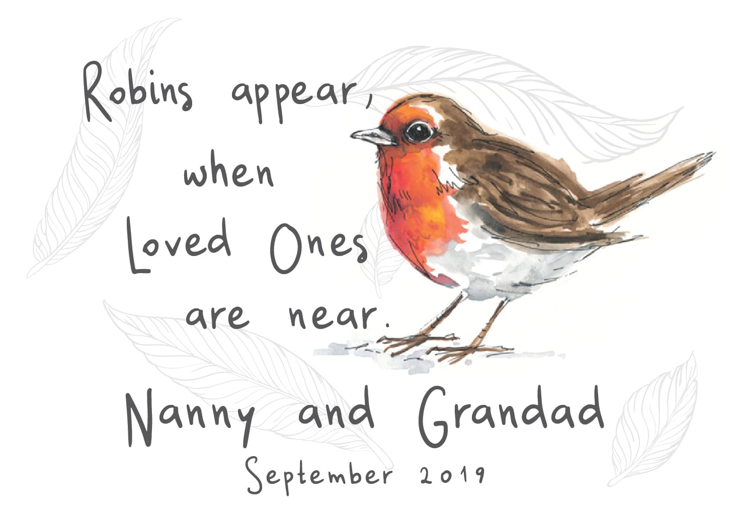 Personalised Robins Appear In Memory Candle Jar