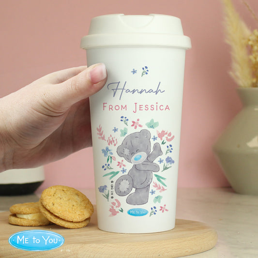 Personalised Travel Mug - Me To You Floral