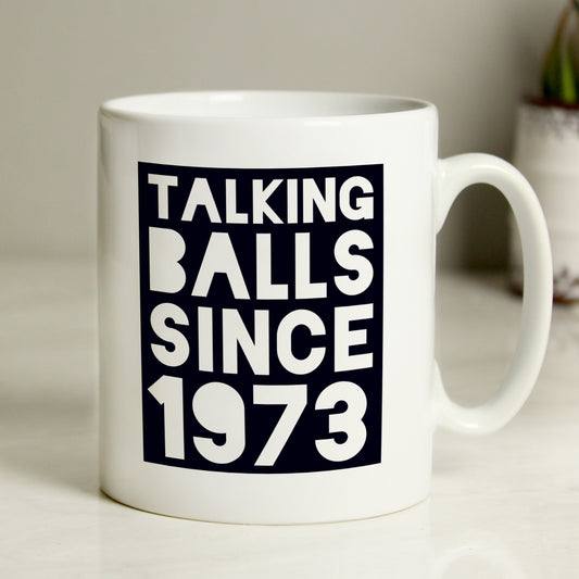 Personalised Talking Balls Since Football Mug