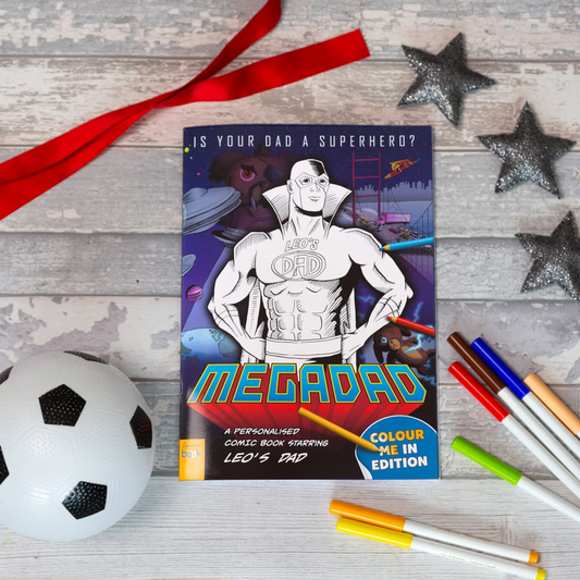 Personalised MegaDad Colouring Book