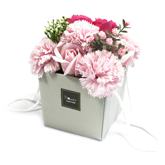 Luxury Soap Flower Bouquet - Pink Rose & Carnation