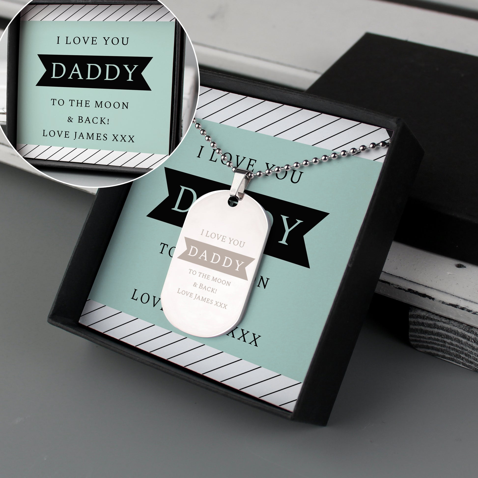 Personalised Dog Tag With Personalised Gift Box