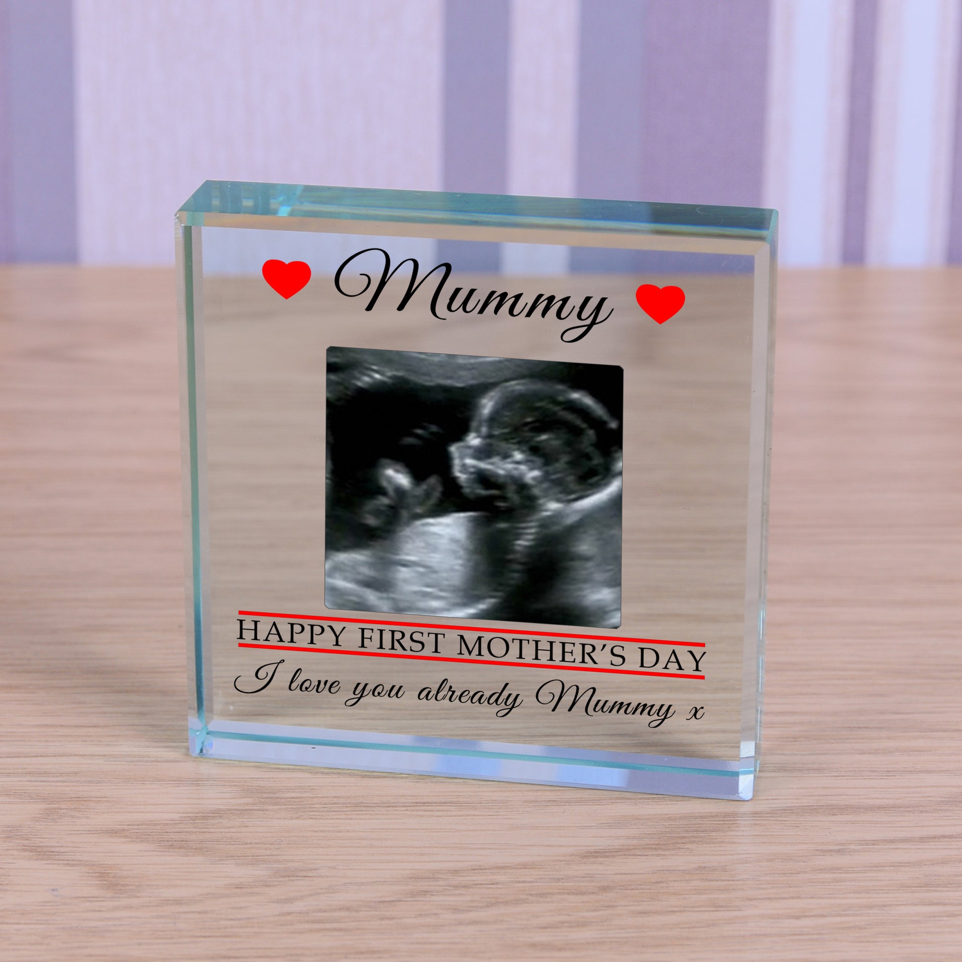 Personalised Photo Glass Token - Happy First Mothers Day