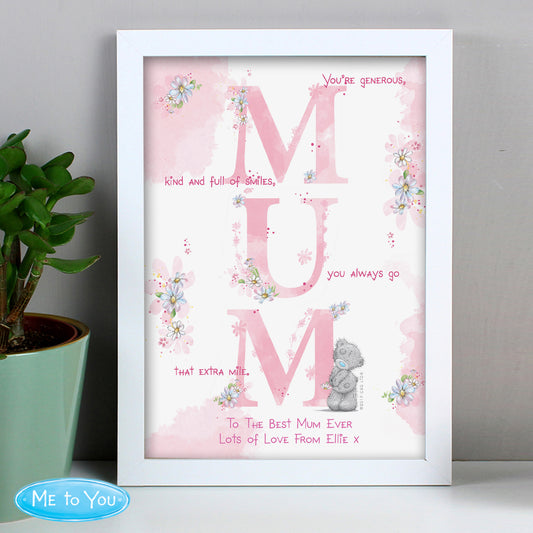Mum Wall Art - Personalised Me To You Framed Print