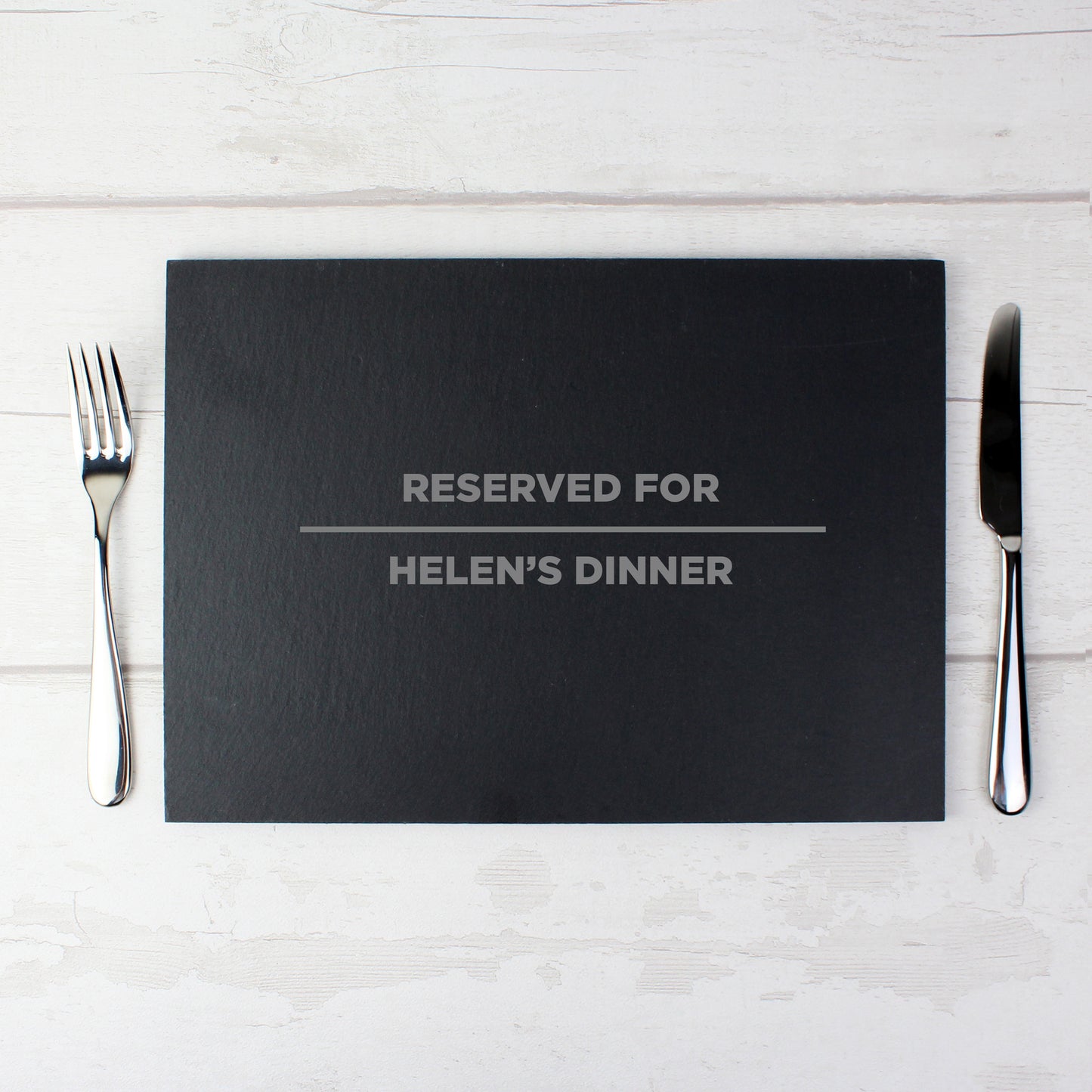 Personalised Any Message Slate Rectangle Placemat