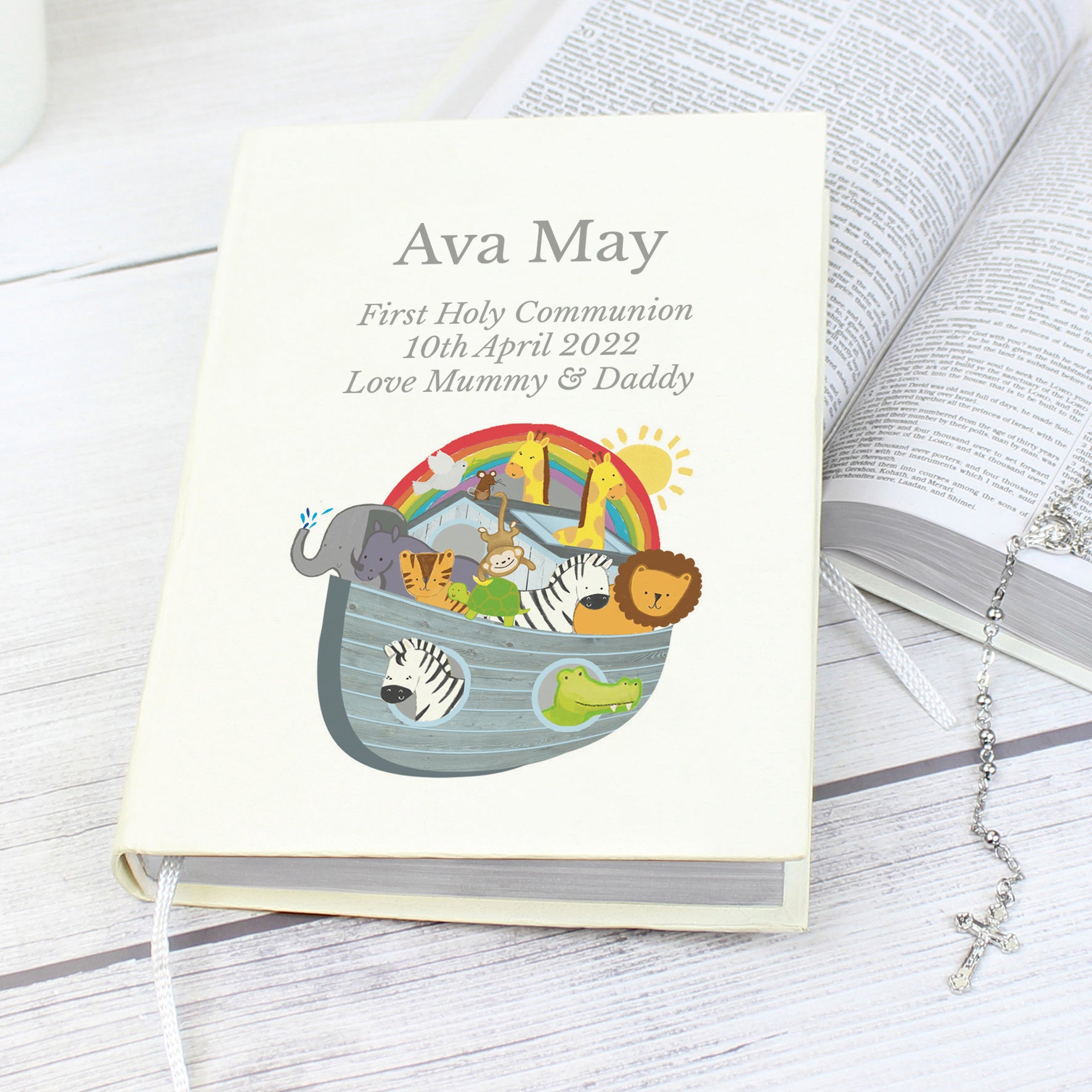 Personalised Noahs Ark Holy Bible - Eco-friendly | Free Delivery