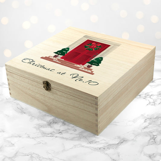 Personalised Door Number Family Christmas Eve Box
