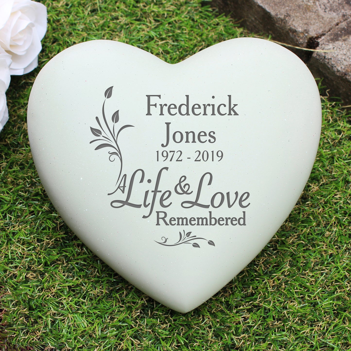Personalised Life & Love Memorial Graveside Plaque Ornamental 