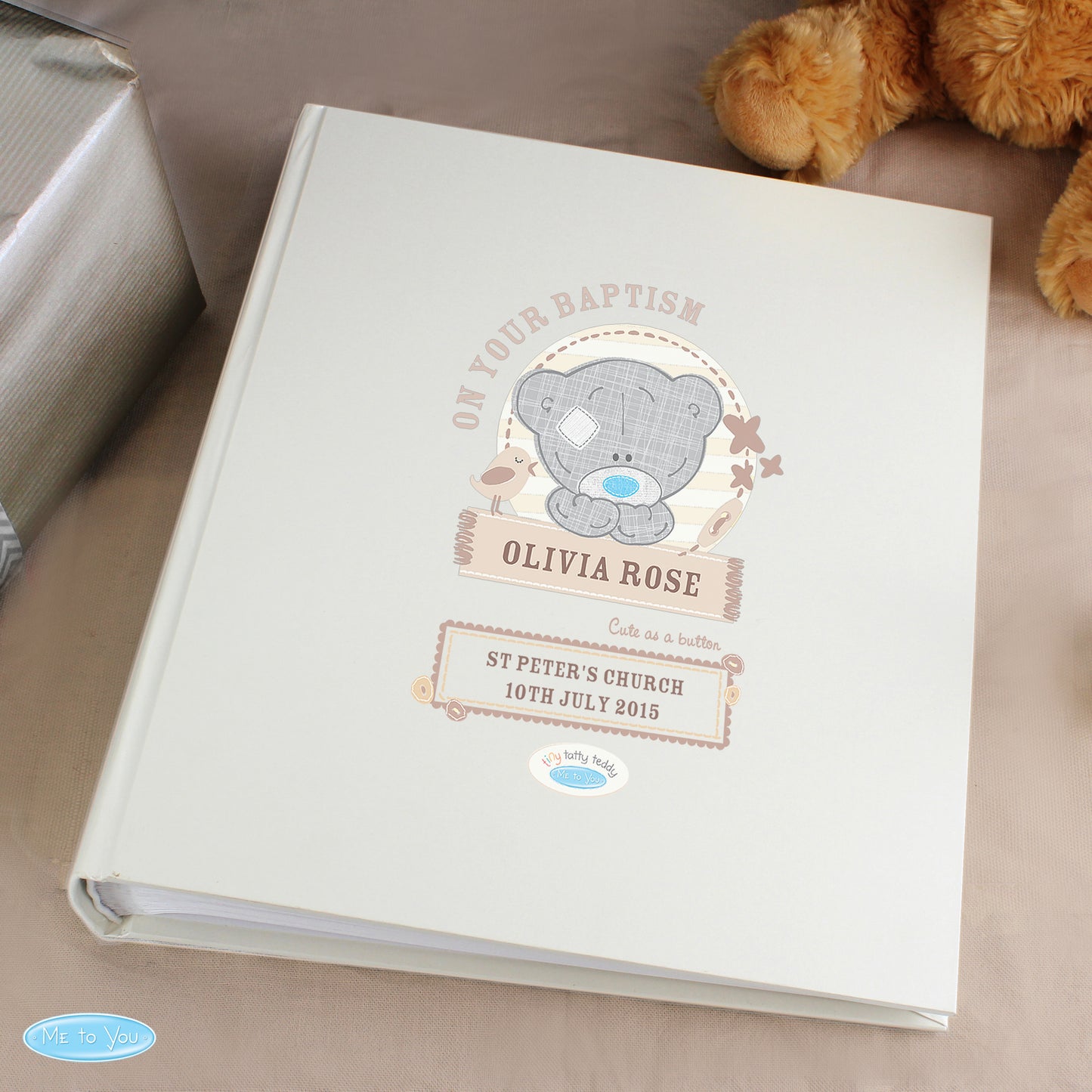 Personalised Tiny Tatty Teddy Photo Album with Sleeves