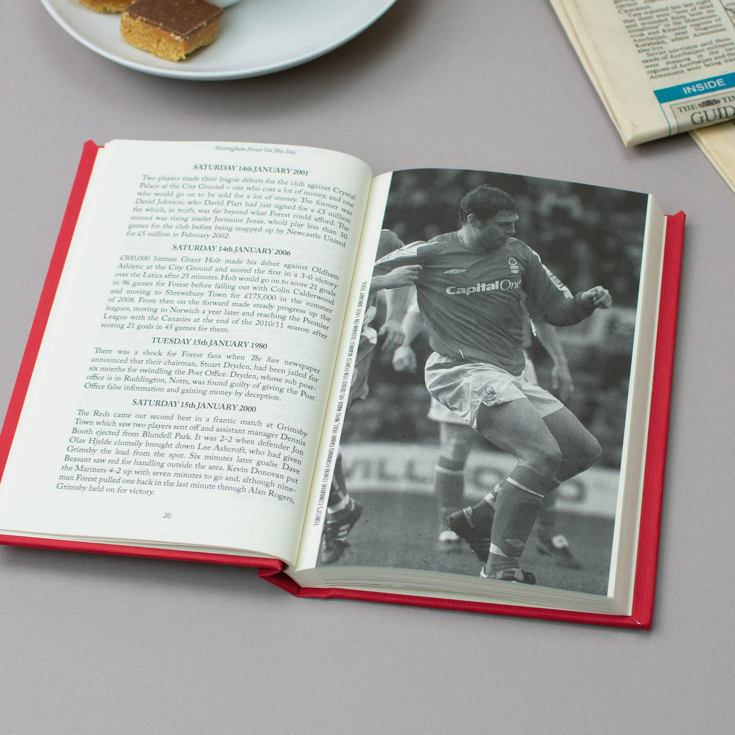 Personalised Nottingham Forest On This Day Book