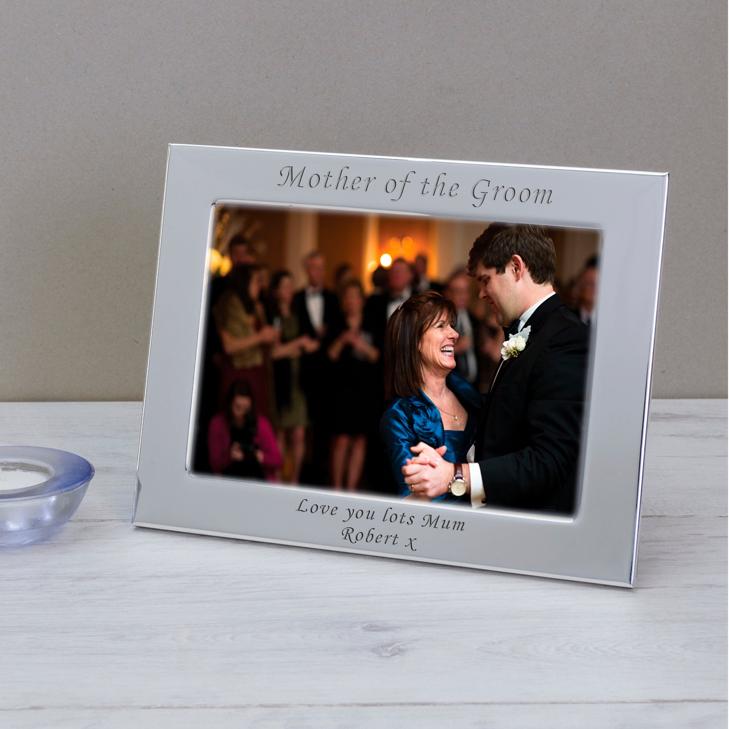 Personalised Mother Of The Groom Silver Plated Photo Frame