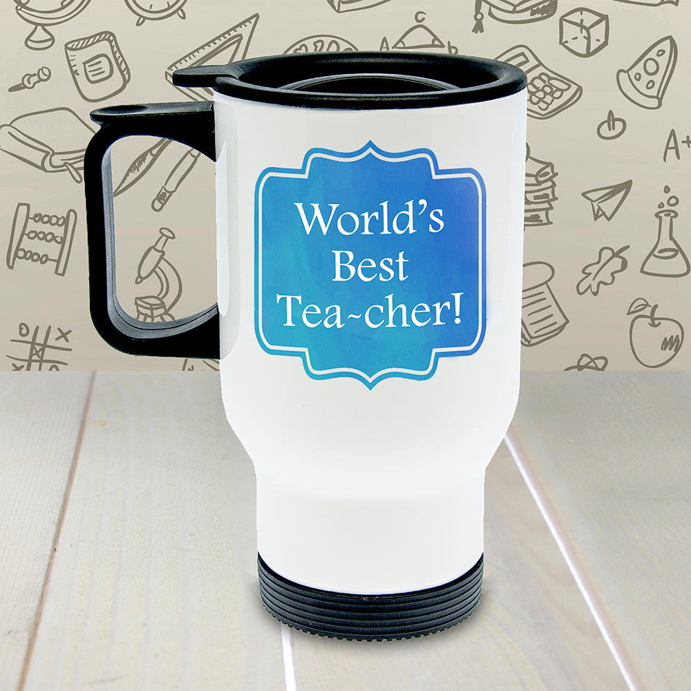 Personalised TEA-cher Travel Mug