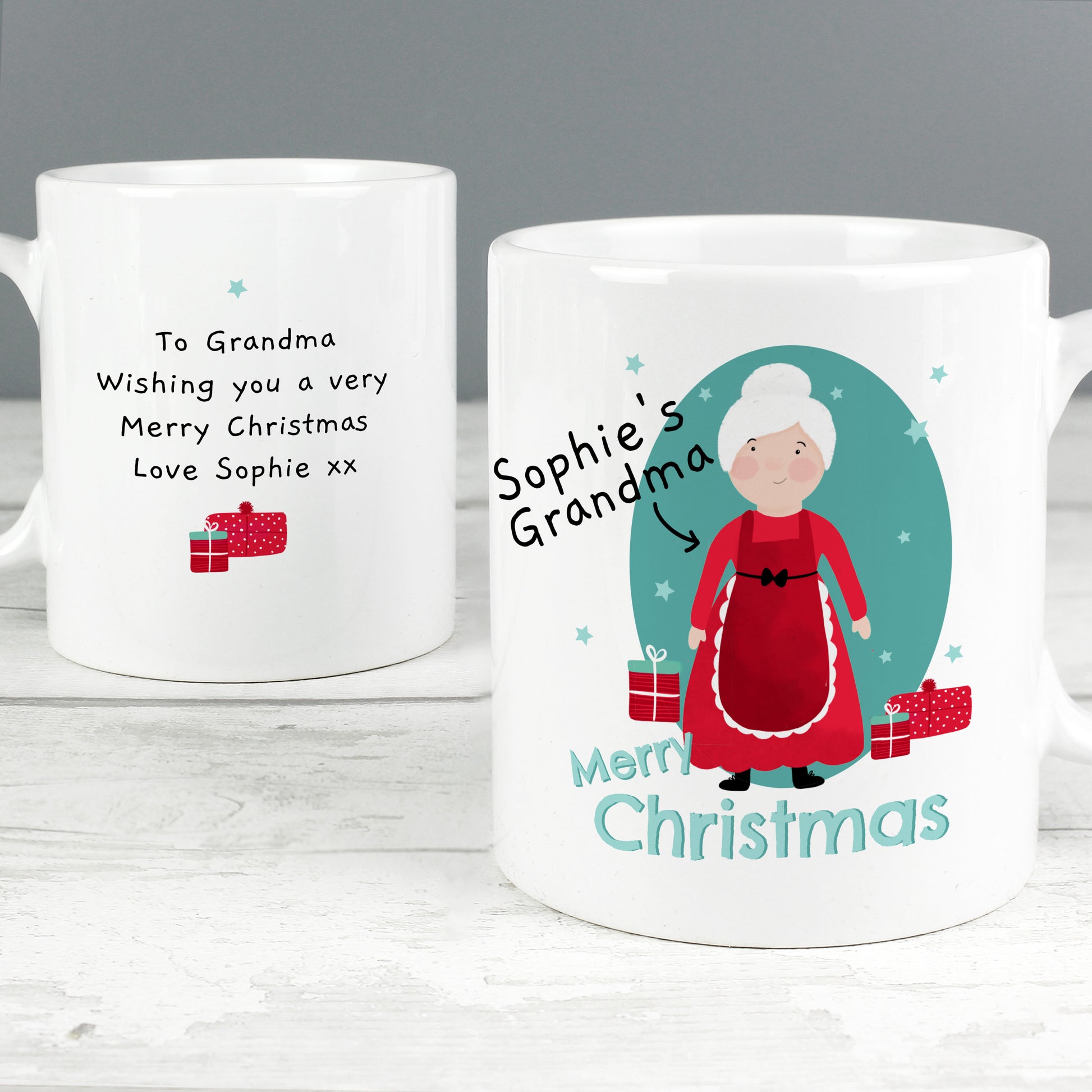 Personalised Mrs Claus Christmas Mug