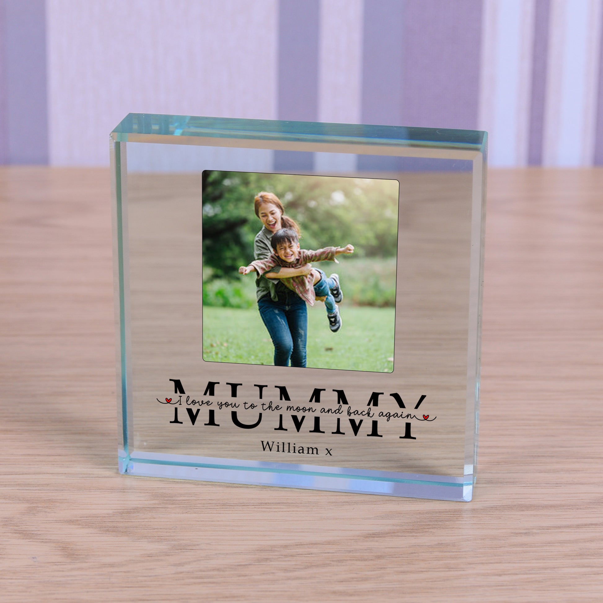 Personalised Photo Glass Token - Mummy