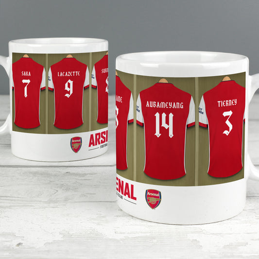Arsenal Football Club Dressing Room Personalised Mug