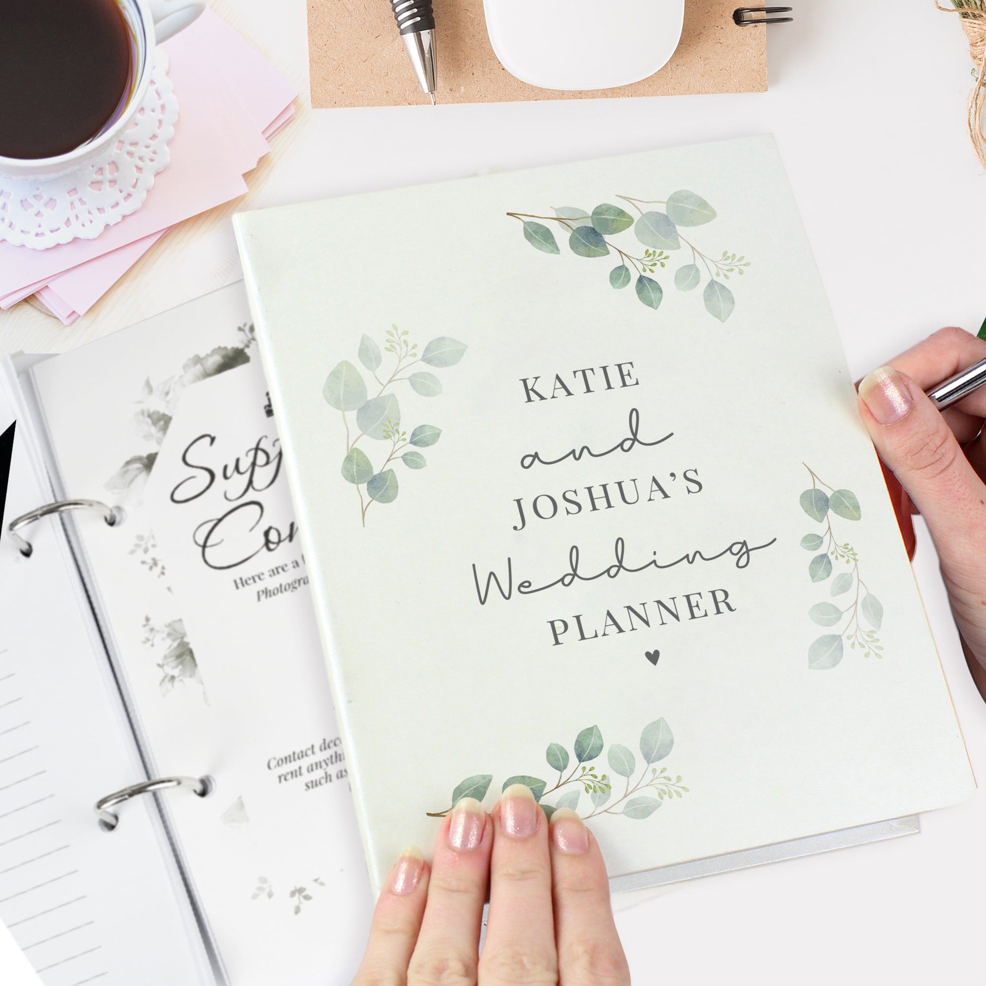 Personalised Botanical Wedding Planner - Free Delivery